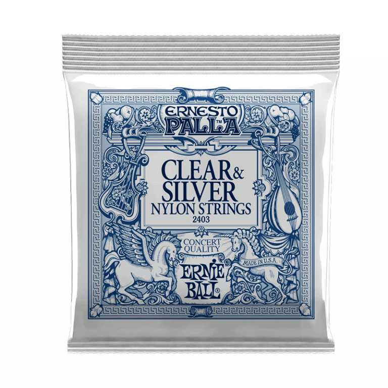 CUERDAS ERNIE BALL CLEART&SILVER NYLON STRINGS 2403