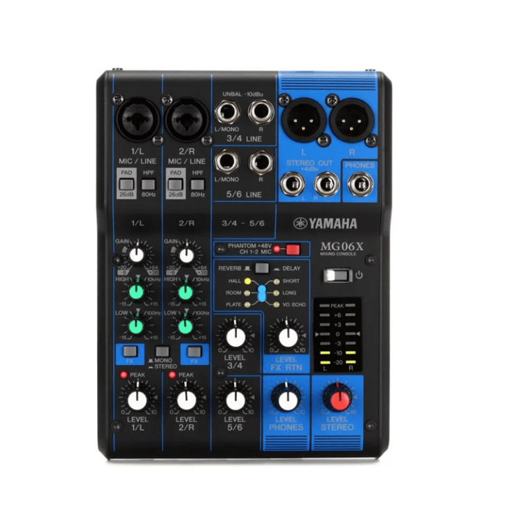 MEZCLADORA ANALOGA YAMAHA MG06X CON 6 CANALESEFECTOS