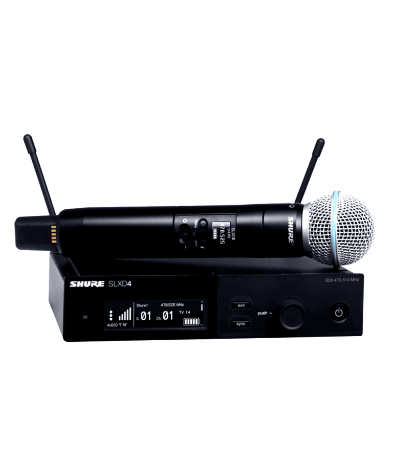 Shure SLXD24/BETA 58A – Sistema de Micrófono Inalámbrico Digital