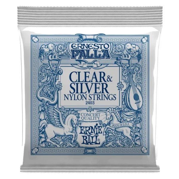 Encordado Ernie Ball Guitarra Acustica 2403 Clr/slv Cuerdas Nylon)