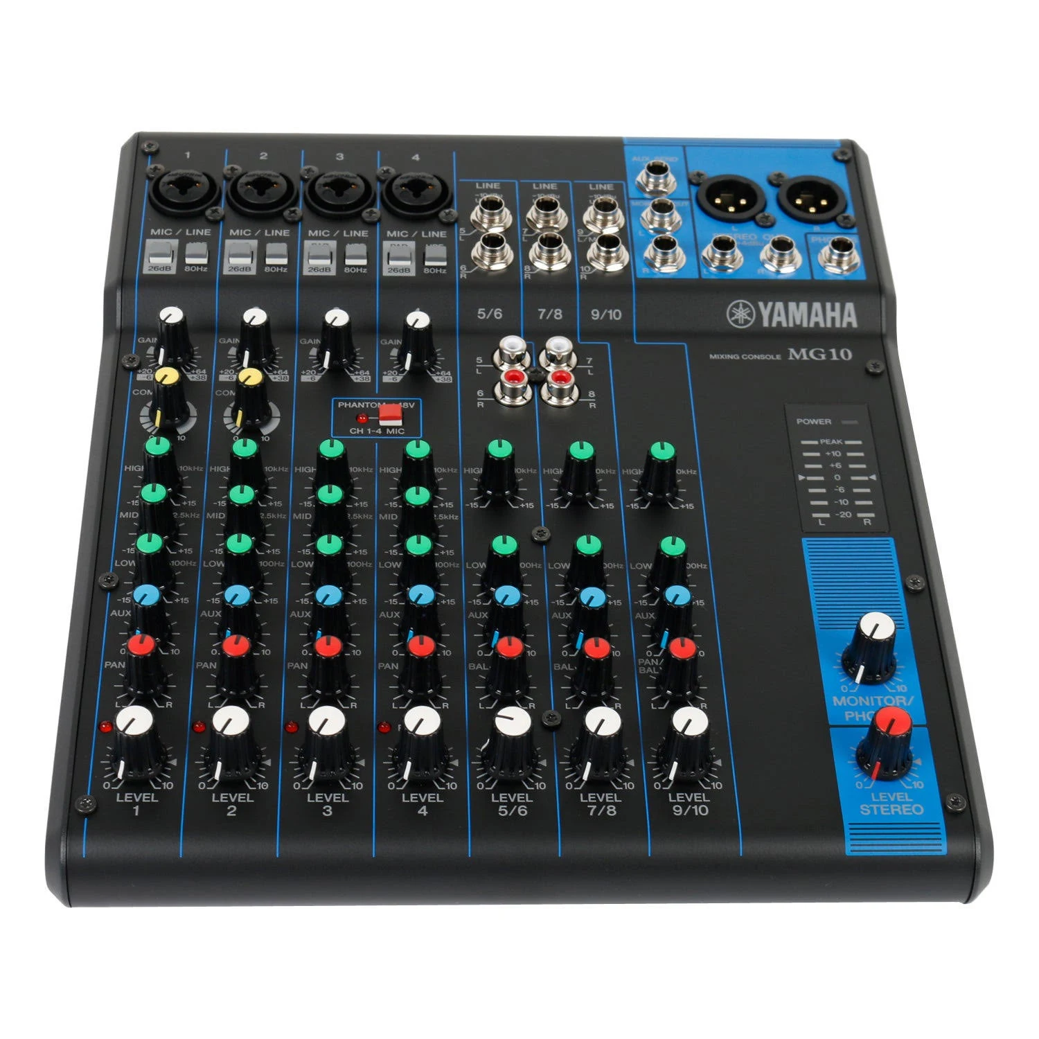 MEZCLADORA ANALOGA YAMAHA MG10 CON 10 CANALES EFECTOS